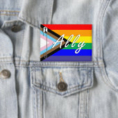 Ally LGBTQ+安全ピンボタン 缶バッジ (インサイチュ)
