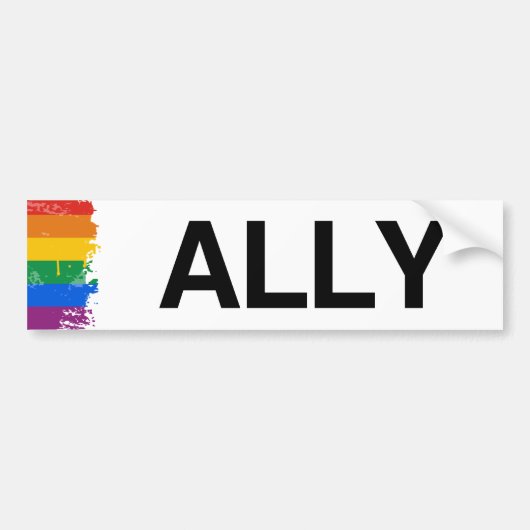 ALLY - .png バンパーステッカー (正面)