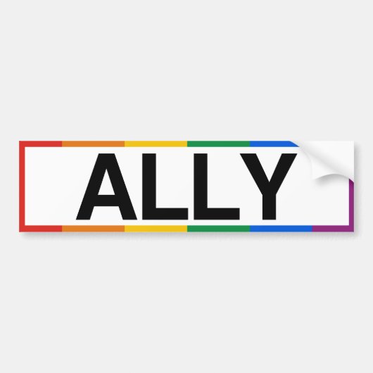 ALLY - .png バンパーステッカー (正面)