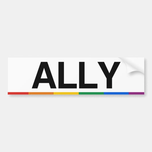 ALLY - .png バンパーステッカー (正面)