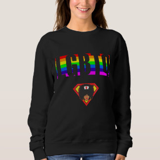 Ally Pride LGBTQ Equality Rainbow Lesbian Gay Tran スウェットシャツ