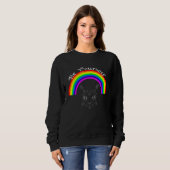 Ally Pride LGBTQ Equality Rainbow Lesbian Gay Tran スウェットシャツ (正面フル)
