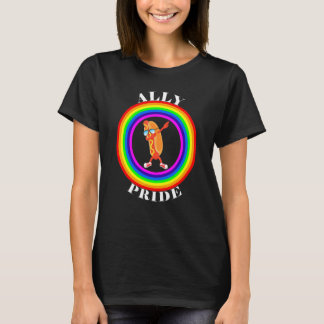 Ally Pride LGBTQ Equality Rainbow Lesbian Gay Tran Tシャツ