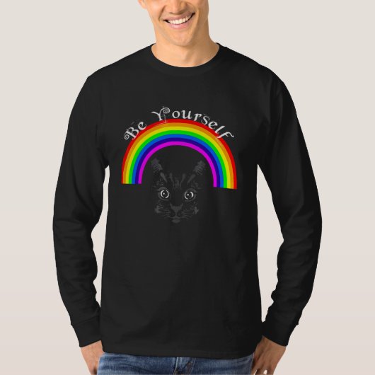 Ally Pride LGBTQ Equality Rainbow Lesbian Gay Tran Tシャツ (正面)