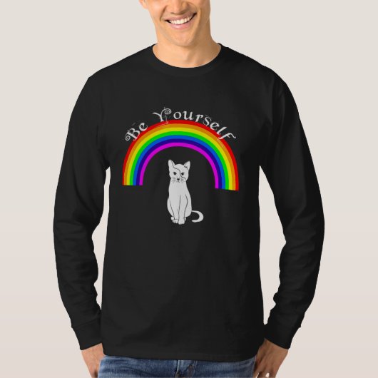 Ally Pride LGBTQ Equality Rainbow Lesbian Gay Tran Tシャツ (正面)