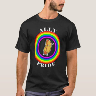 Ally Pride LGBTQ Equality Rainbow Lesbian Gay Tran Tシャツ
