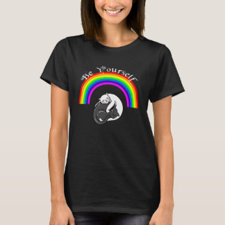 Ally Pride LGBTQ Equality Rainbow Lesbian Gay Tran Tシャツ