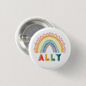 Ally Rainbowボタン 缶バッジ (正面&裏面)