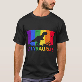 Ally Saurus Tシャツ、レインボープライドシャツ、プライド Tシャツ