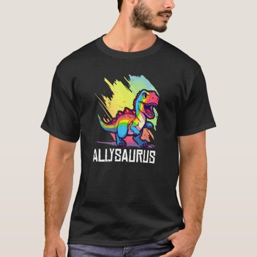 Allysaurus Dinosaur Funny Dino Graphic Ally Equali Tシャツ (正面)