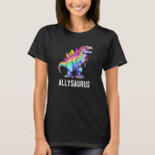 Allysaurus Dinosaur Funny Dino Rainbow Equality LG Tシャツ (正面)