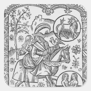 「Almanach des Bergers」からの5月、1491年 スクエアシール