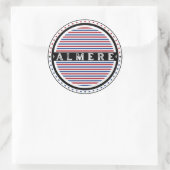 Almere City Pride Emblem – Dutch Identity ラウンドシール (バッグ)