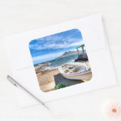 Almería、La Isleta Delモロ| 3月Mediterráneo スクエアシール (封筒)