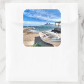 Almería、La Isleta Delモロ| 3月Mediterráneo スクエアシール (バッグ)