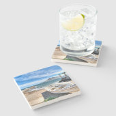 Almería、La Isleta Delモロ| 3月Mediterráneo ストーンコースター (横)