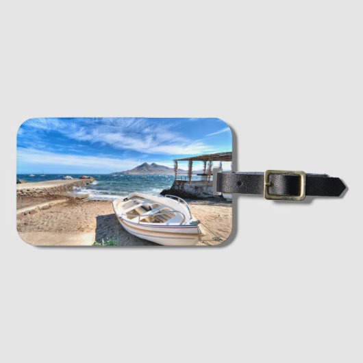 Almería、La Isleta Delモロ| 3月Mediterráneo ラゲッジタグ (正面横)