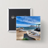 Almería、La Isleta Delモロ| 3月Mediterráneo 缶バッジ (正面&裏面)