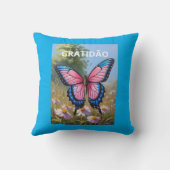 Almofada 40,6 cm x 40,6 cm Borboleta クッション (裏面)