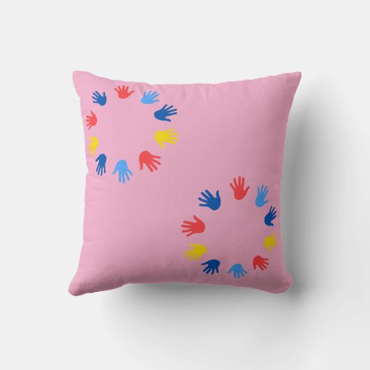 Almofada 40,6 cm x 40,6 cm Mãos クッション (裏面)