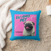 Almofada 40,6 cm x 40,6 cm Pet Azul クッション (ブランケット)