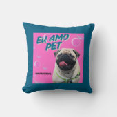 Almofada 40,6 cm x 40,6 cm Pet Azul Escuro クッション (正面)