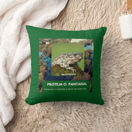 Almofada 40,6 cm x 40,6 cm Sapo クッション (ブランケット)