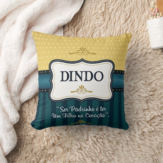 Almofada Batizado Dindo 01 クッション (ブランケット)
