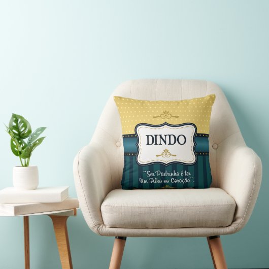 Almofada Batizado Dindo 01 クッション (椅子)