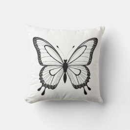 Almofada Branca Borboleta クッション