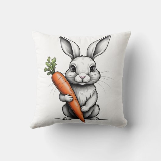Almofada Coelho com Cenoura クッション (裏面)