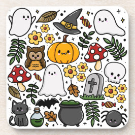 Almofada com estampa fofa de Halloween コースター