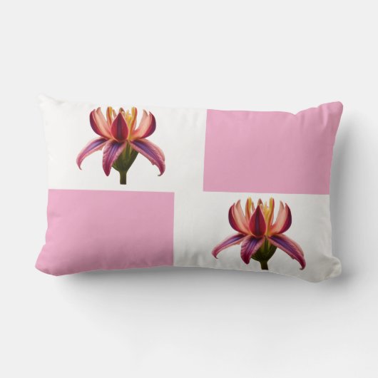 Almofada de Lombar 33 x 53,34 cm Flor ランバークッション (裏面)