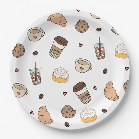 Almofada decorativa coffee lovers  ペーパープレート (正面)