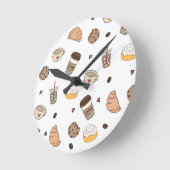 Almofada decorativa coffee lovers  ラウンド壁時計 (傾斜)