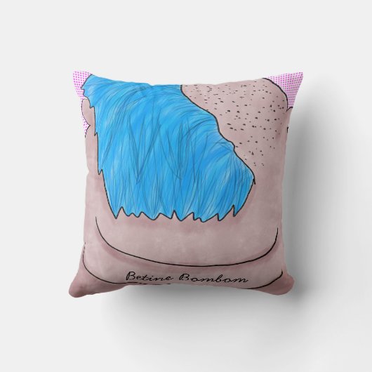 Almofada Empoderada "Me Beije" Frente/Verso 40.6cm クッション (裏面)