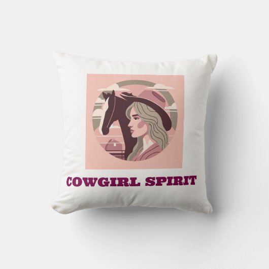 almofada estampada garota cowgirl  クッション (正面)
