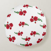 Almofada Florida Rosas Vermelhas ラウンドクッション (正面)