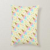 Almofada fofa com estampa contínua de sorvetes アクセントクッション (裏面(縦))
