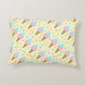 Almofada fofa com estampa contínua de sorvetes アクセントクッション (裏面)