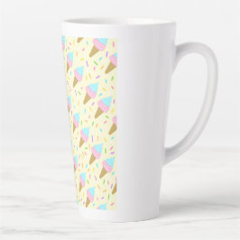 Almofada fofa com estampa contínua de sorvetes カフェラテマグ