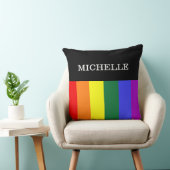 Almofada Grande Orgulho Gay Rainbow Personalizado クッション (椅子)