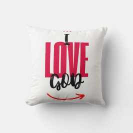 Almofada "I Love God" クッション