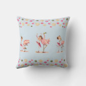 Almofada infantil menina bailarina e o flamingo クッション (裏面)