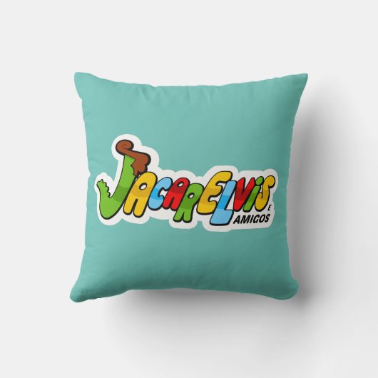 Almofada Jacarelvis e amigos クッション (裏面)