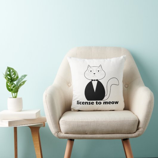 Almofada License to Meow クッション (椅子)