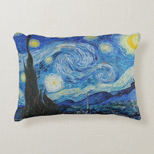 Almofada Noite Estrelada Van Gogh アクセントクッション (正面)