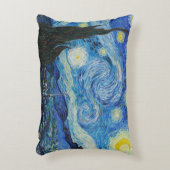 Almofada Noite Estrelada Van Gogh アクセントクッション (正面(垂直))