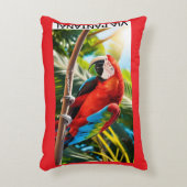 Almofada Poliéster Escovado Arara アクセントクッション (正面(垂直))