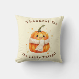 Almofada Quadrada Abobrinha Feliz "Thankful " クッション